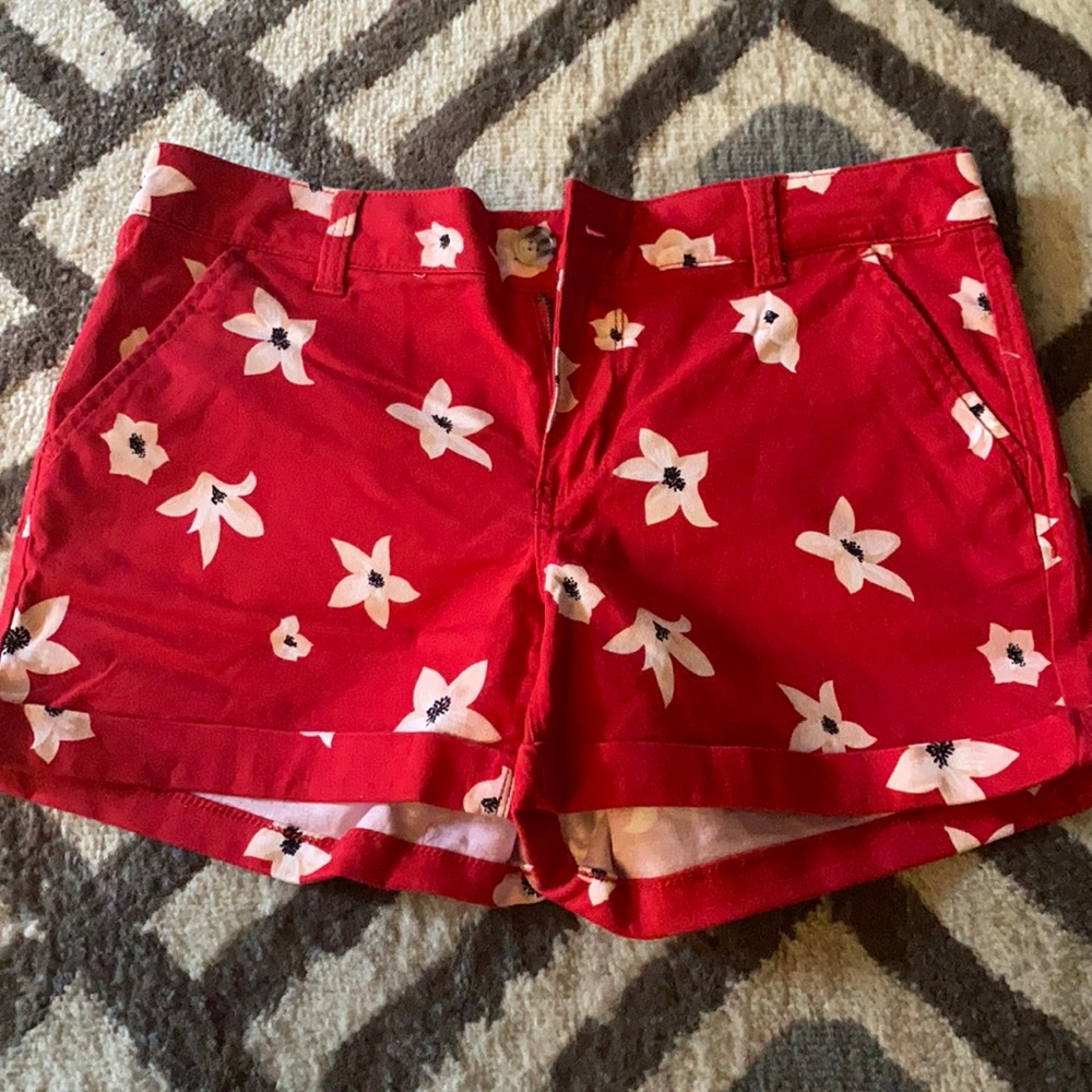 Low rise midi shorts